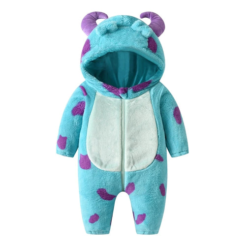 Baby Hooded Fleece Jumpsuit